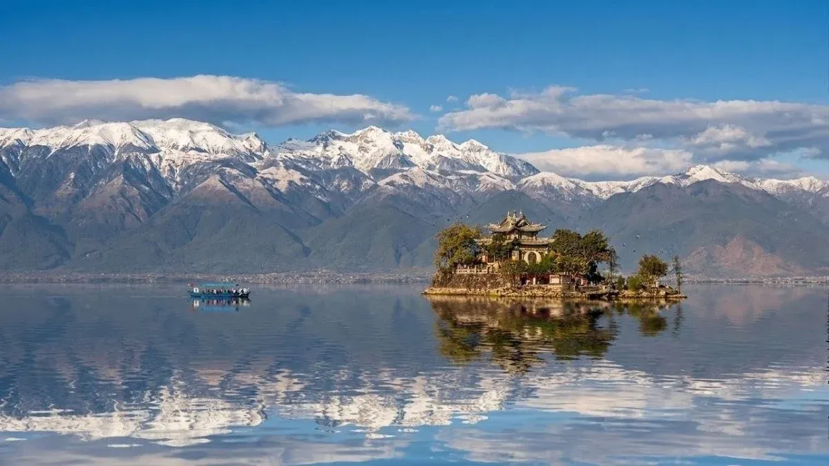 Inseltempel auf dem Erhai-See