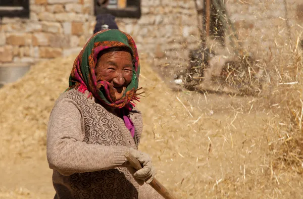 Tibetische Bäuerin