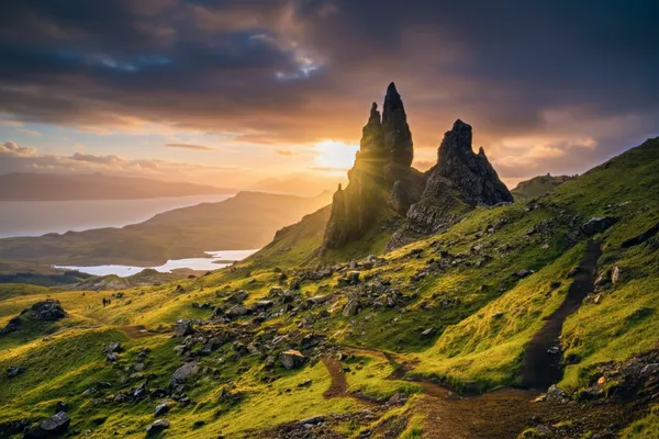 Old Man of Storr auf der Isle of Skye, Schottland