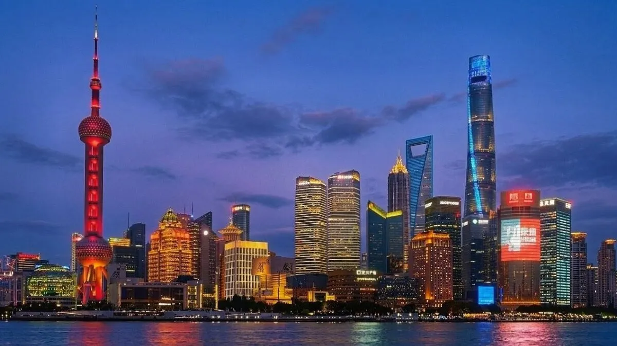 Shanghai Skyline bei Nacht